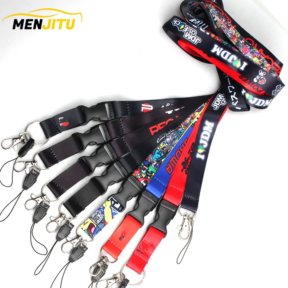 

JDM Style Racing Refitting Key Lanyard for recaro Mobile ID Card Card Hanging Strap Lanyard for racing enthusiasts
