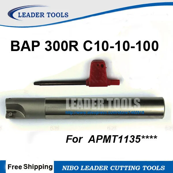 

Milling Cutter BAP 300R C10-10-100 Milling tool Face Mill Shoulder Cutter For Milling Machine,1 Flute Dia 10mm BAP300R