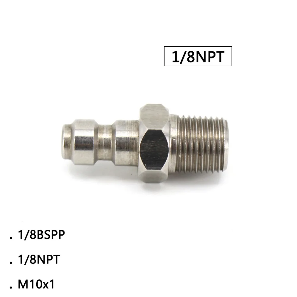 PCP Airforce Пейнтбол Пневматический 1/8NPT M10x1 1/8 BSPP штекер высокого давления Быстрый