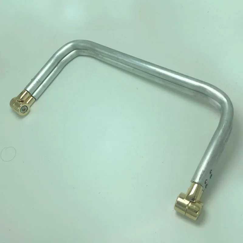 

8 inch metal frame aluminum tubular internal hinge Bag frame purse frame Gold