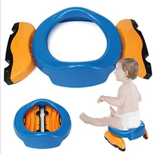 Children Plastic Toilet Potties Seat Chamber Pots Kids Trainers Comfortable Portable Toilet Ring Baby Travel Potty Folding Chair