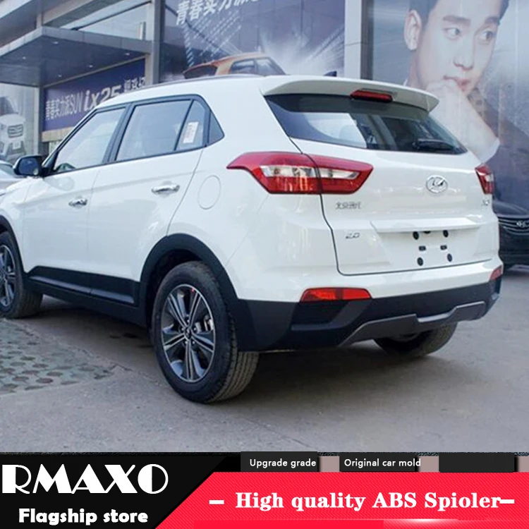 

For Hyundai IX25 Spoiler 2014-2016 IX25 SPOILER High Quality ABS Material Car Rear Wing Primer Color Rear Spoiler