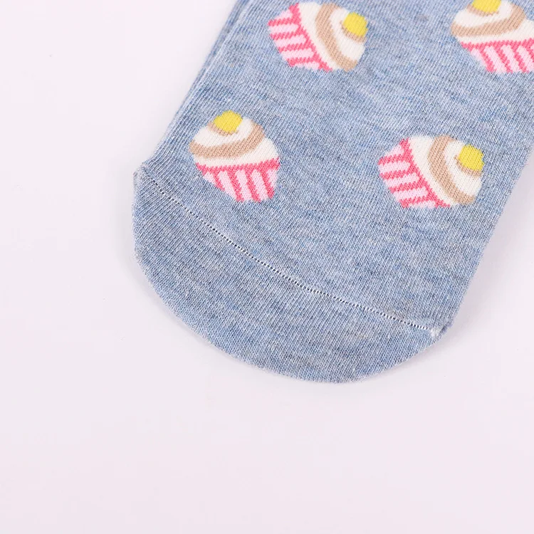 5 пар/лот рождественские носки Для женщин розовые милые носки с высокой пяткой Для женщин s японский веселое Harajuku с рисунком торта зима-осень Calcetines 20