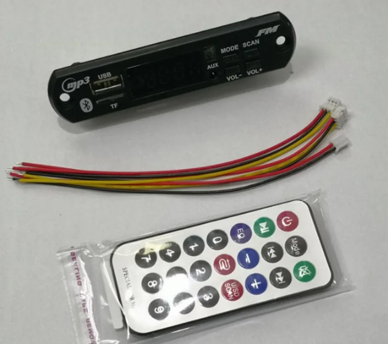 

DC5V/12V color screen Bluetooth 5.0 MP3 decoder board reader Module Support MP3 / WMA / WAV / APE lossless format
