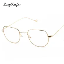 Длинные Хранитель Для женщин Очки Полный сплава Оправы для очков Овальный eyewares для Обувь для мальчиков Обувь для девочек без градусов площади прозрачные линзы Для женщин eyewares