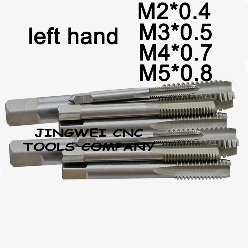 

HSS Left Hand Thread tap M2*0.4, M3*0.5, M4*0.7, M5*0.8 left screw thread tap, left machine tap with straight flutes