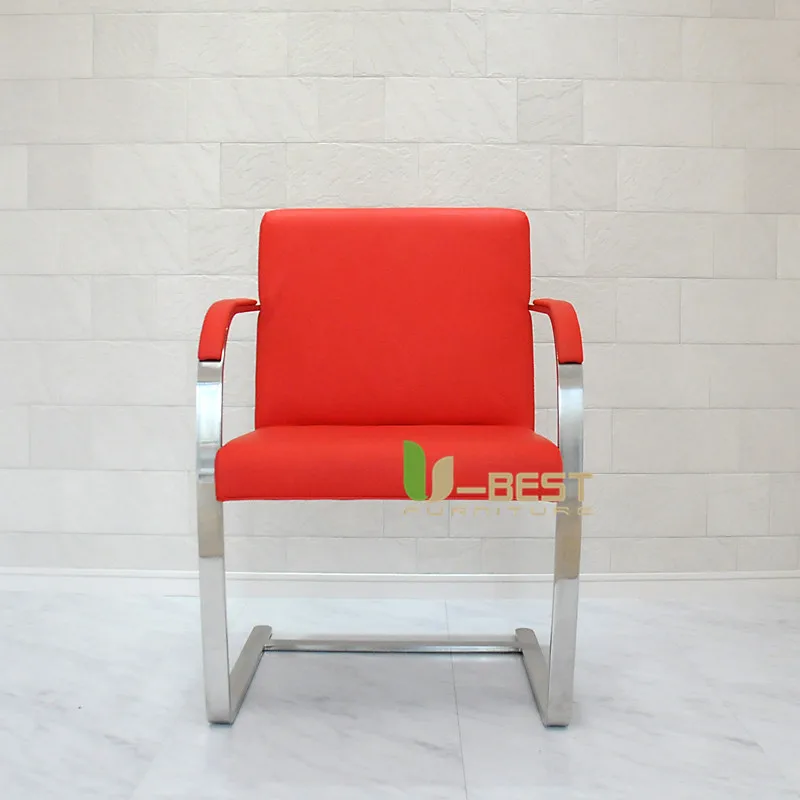 U-BEST комфортный обеденный стул Brno плоский барный стул по современной реплике дизайн
