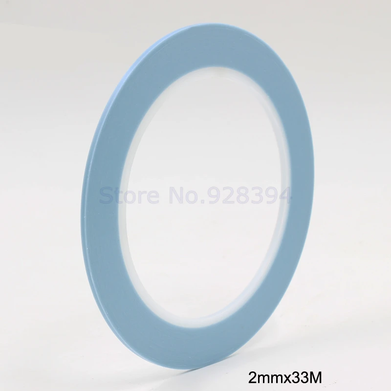 

Blue High Temperature Single Sided Adhesive PVC Vinyl Fine Line Masking Tape Car Auto Body Shops Paint Fineline Tape 2mmx33m