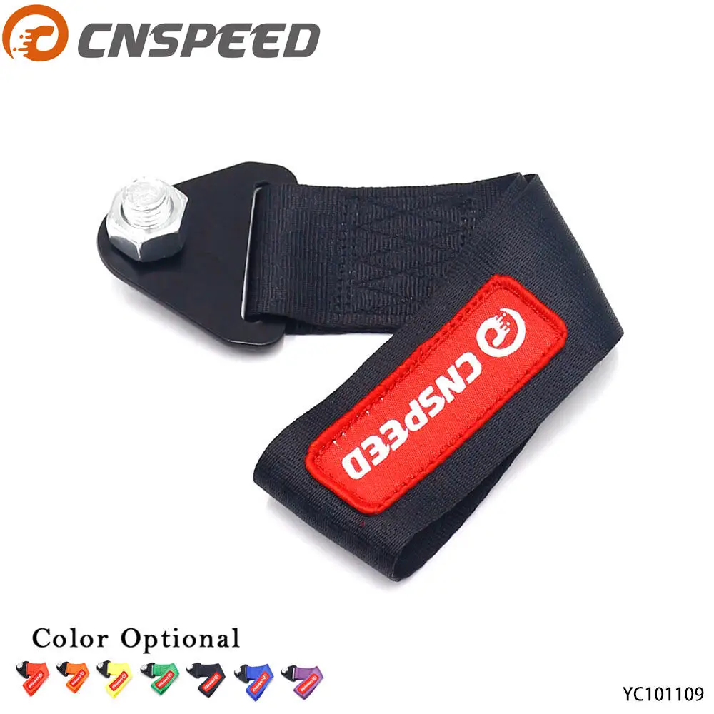 

High Quality CNSPEED Racing Car Tow Strap Tow Ropes Hook Towing Bars (Red Blue Purple Orange Black Yellow Green) YC101109