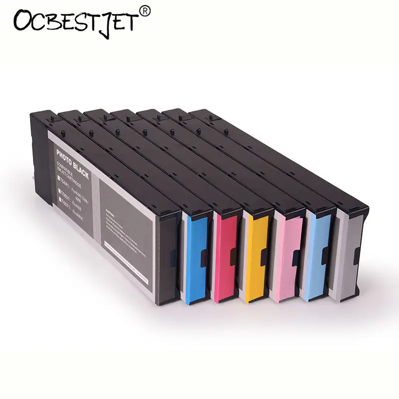

T460011-T465011 Compatible Ink Cartridge Full With 220ML Dye Ink Inside For Epson Stylus Pro 7000 Printer 220ML/PC