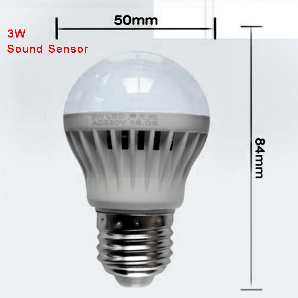 3 Вт/5w7w/9 Вт светодиодный Smart Sound движения PIR Сенсор шар света Глобусы лампы коридор лампа Лидер продаж