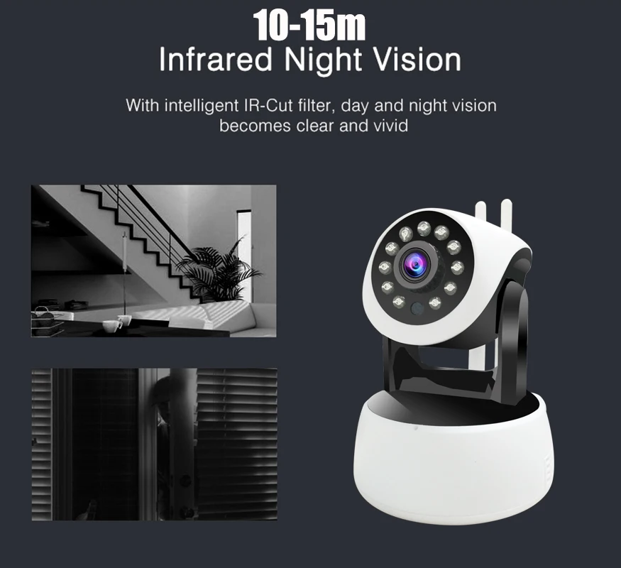 New Mini WiFi Surveillance IP Camera HD 720P Wireless Home Security wi-fi PTZ CCTV Camera Alarm APP Control Baby Monitor Ipcam New Mini WiFi Surveillance IP Camera HD 720P Wireless Home Security wi-fi PTZ CCTV Camera Alarm APP Control Baby Monitor Ipcam