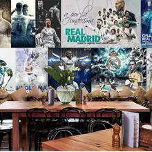 На заказ 3D фото обои Нетканая Фреска комната Clronaldo и футбол 3D фото диван КТВ Бар фон Настенные обои домашний декор