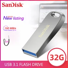 Новинка SanDisk Lux USB 3,1 Флешка 16 ГБ 32 ГБ 64 Гб 128 ГБ до Мб/с Memoria флеш-накопитель USB 3,0 Металлический u-диск