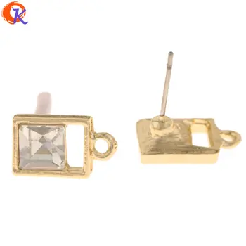 

Cordial Design 100Pcs 8*14MM Jewelry Accessories/Crystal Earrings Stud/DIY Making/Charms Jewelry/Hand Made/Earring Findings