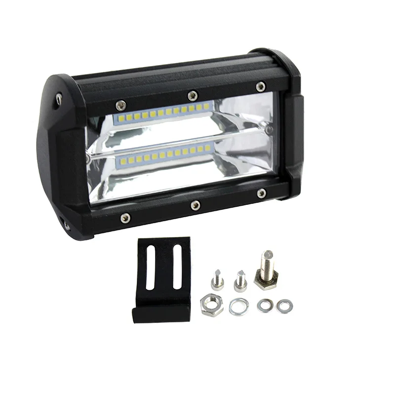 1PCS LED Light bar 5inch 72w 10800LUMENS Modified OfF Road Lights Roof