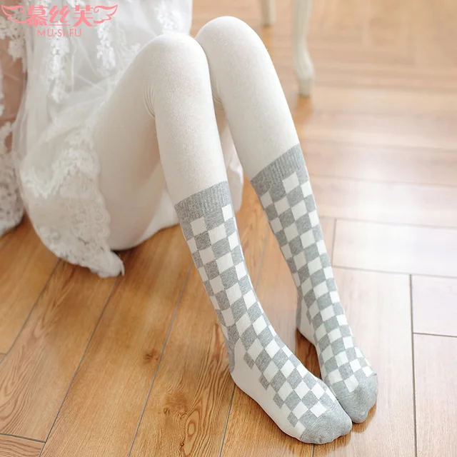 2016 fall/winter new women's tights high quality fashion checkered