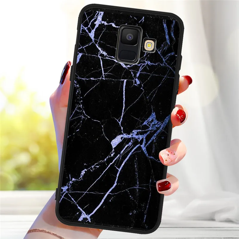 Leopard marble For Samsung Galaxy A9 A8 A7 A6 A5 A3 J3 J4 J5 J6 J8 Plus M30 A40S A10 A20E phone Case Cover Coque Etui - Цвет: H1848