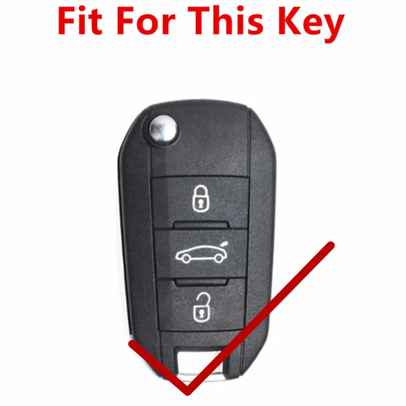 FLYBETTER натуральная кожа 3 чехол для ключей с кнопками Peugeot 508/5008/208/308/3008 Citroen Sega/New