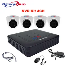 Мини ip-камера комплект 4CH сеть NVR система купольная камера HD Крытый 720 P охранных система видеонаблюдения P2P