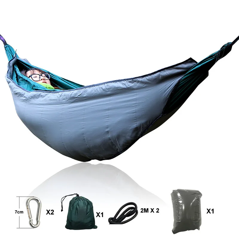 Autumn and winter outdoor sleeping bag hammock down warm hammock double