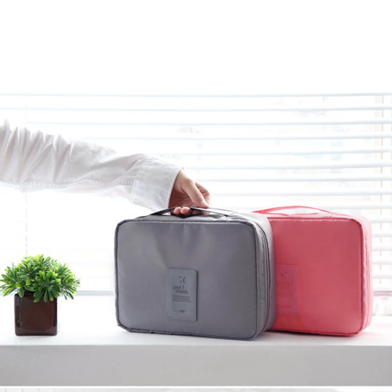 Женская водонепроницаемая косметичка Aosbos нейлоновая дорожная сумочка на молнии