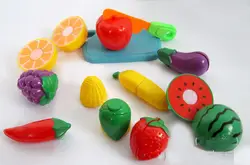 11 шт./компл. детские игрушки для игр с фруктами пластиковые овощи Кухня Детские классические детские игрушки Ролевые игрушки развивающие