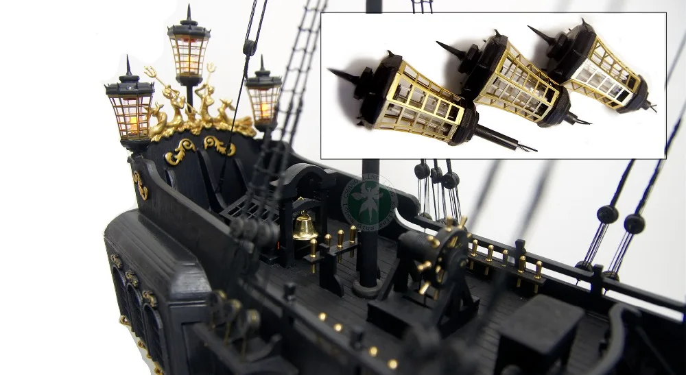 Версия 1/34 черный жемчуг Пираты Карибы деревянный набор для моделирования внутренняя версия роскошные модели корабля наборы