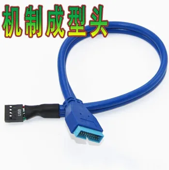 

PC Host Case Internal USB 2.0 9Pin Female to USB3.0 19Pin Male Converter Cable 35cm diy