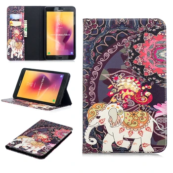 

PU Leather Magnetic Flip Design Wallet Case Compatible for Samsung Galaxy Tab A 8.0 inch 2017 SM-T380 SM-T385 Tablet