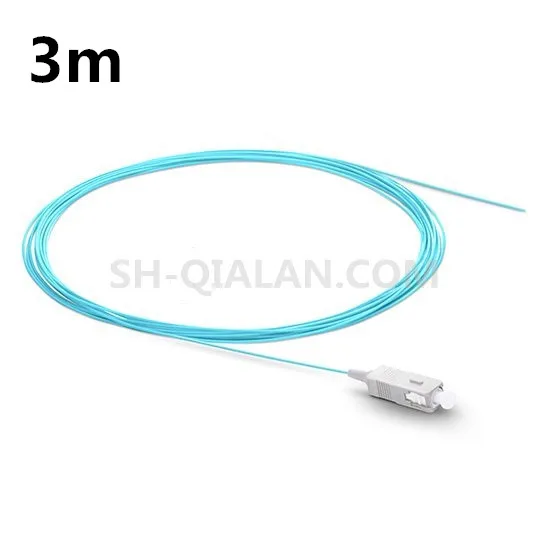 

3m SC UPC OM3 Fiber Optic Pigtail 0.9mm PVC Jacket Simplex 50/125 MM Multimode Pigtail in Fiber Optic Equipment
