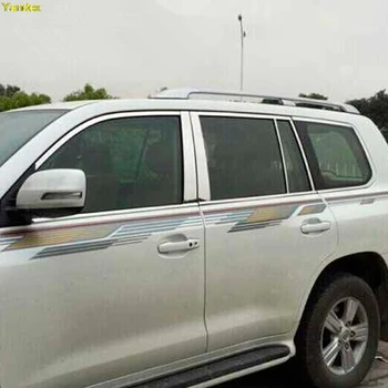 

Yandex 22pcs/set two style for Toyota Land Cruiser LC200 12-15 window trim bright windows Hiquality Stainless steel modification