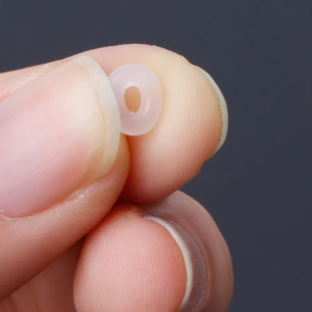 JAVRICK 100 шт силиконовых резиновых пробок кольцо из бисера разделитель браслет для ювелирных изделий DIY
