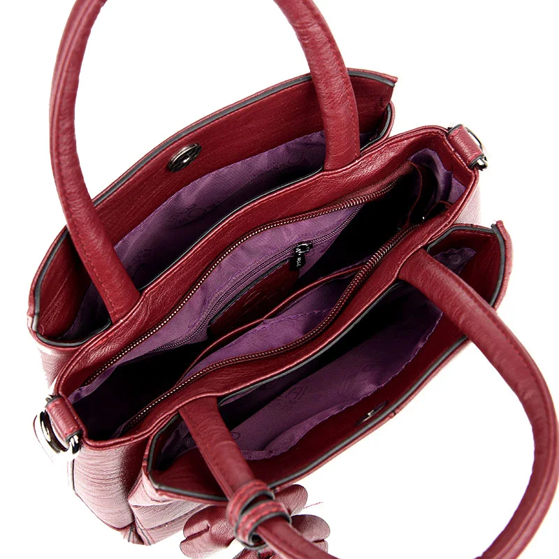 Women Handbags Fashion Pu Leather Women Shoulder Bags Ladies Hand Bags Tassel Female Handbags Large Tote Sac A Main Femme SS7103 (13)