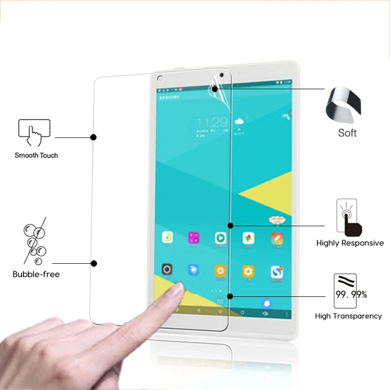 

Best quality high Clear Glossy screen protector film For Newsmy Q8 mini 7.85" tablet front HD lcd screen protective films + tool