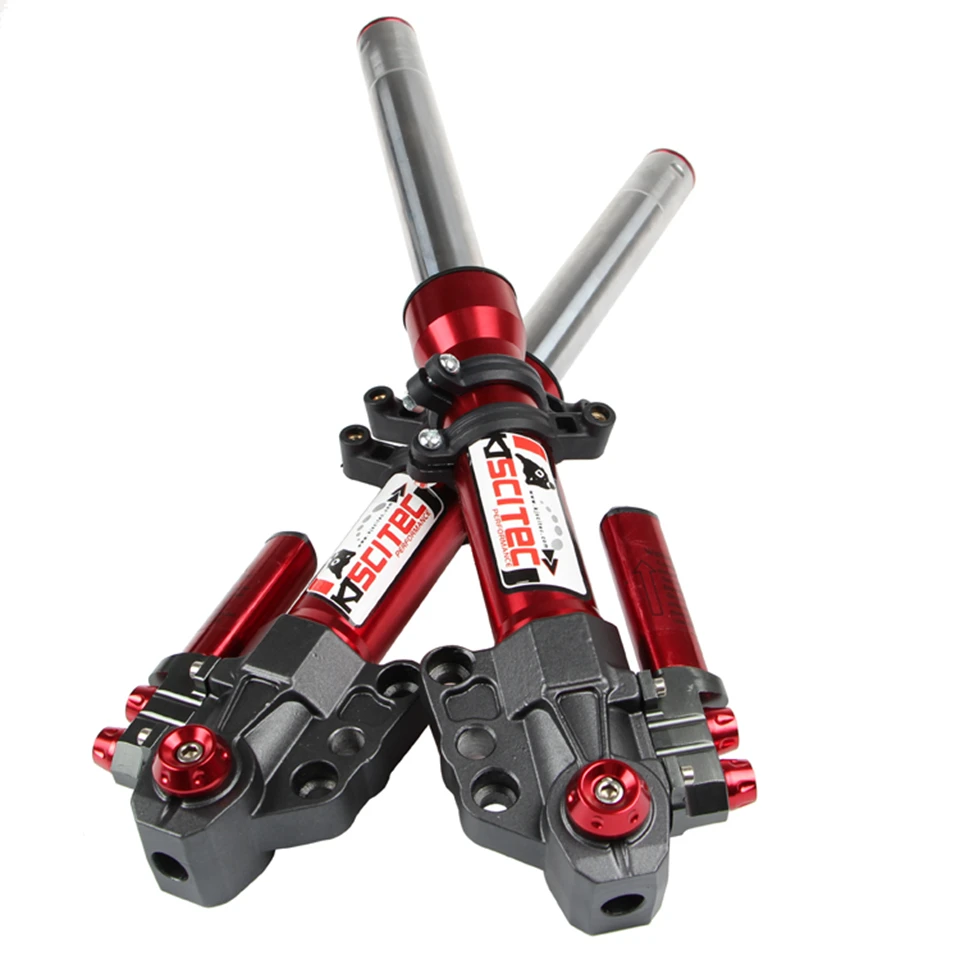 Universal 30/33mm Scooter Front Shock Absorbers Fork With Bracket