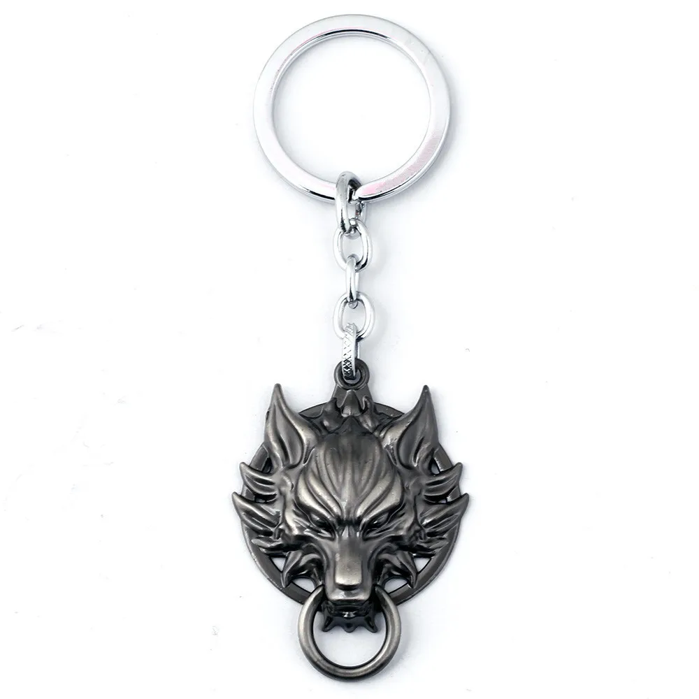 5 видов аниме Финал &quotFantasy Wolf&quot модель головы Брелок Панк Сплав Металл Chaveiro для
