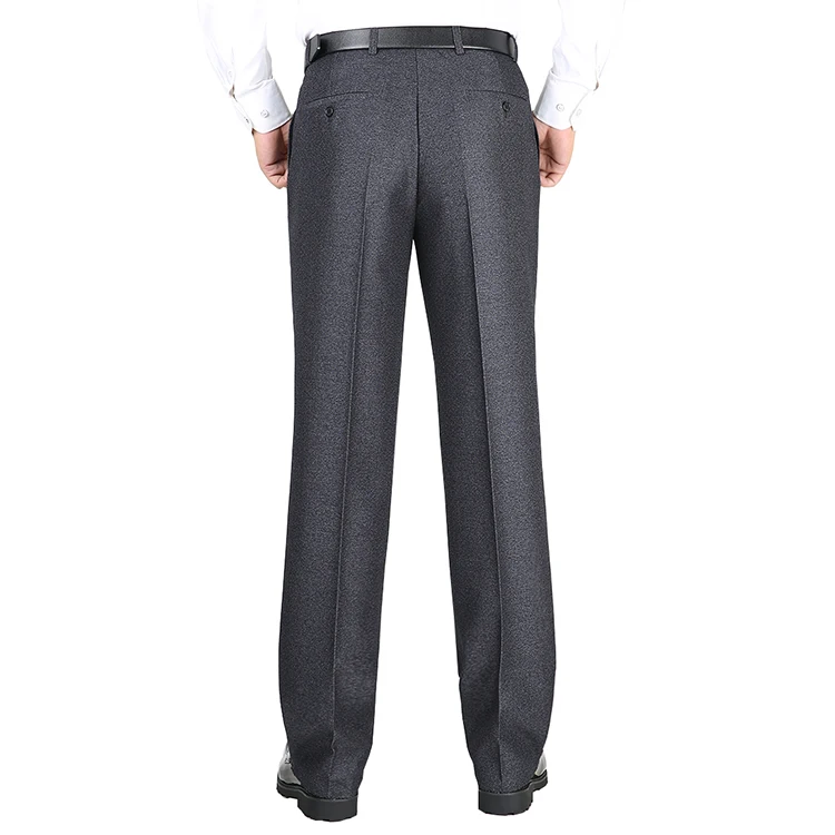 MOGU мужской толстый костюм брюки 2017 мужские брюки Бизнес платье осень и зима прямые высокие Васит брюки большой размер 29-50
