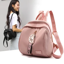 Модный высококачественный нейлоновый маленький школьный рюкзак для девочек-подростков, женские рюкзаки, нейлоновый водонепроницаемый рюкзак через плечо, сумка