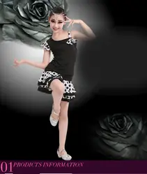 Бесплатная доставка в горошек Сальса Самба Танго Костюмы для бальных танцев Костюмы для латиноамериканских танцев Юбки для женщин Обувь