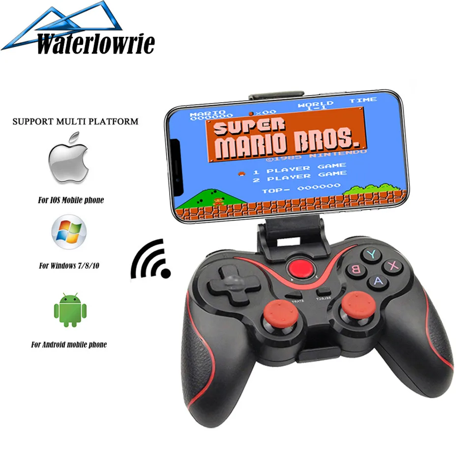

Controller For IOS / Android / PC Wireless Bluetooth Gamepad for iPhone Samsung Mobile Phone Tablet PC(WIN 7/8/10) Game Joystick