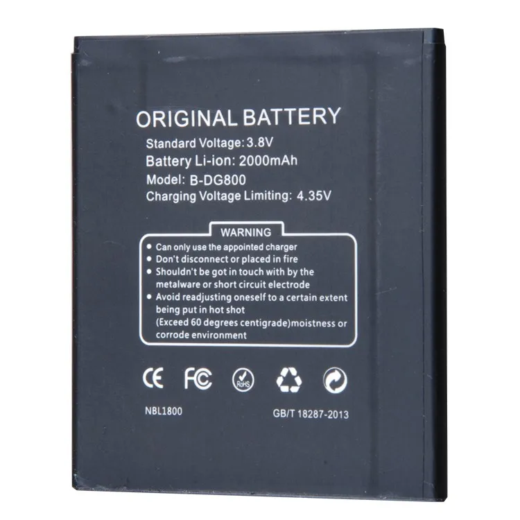 

jinsuli 10pcs DOOGEE DG800 Battery Original 3.8V 2000mAh Li-ion Mobile Phone Battery for Doogee DG800 Batterie Batterij Bateria
