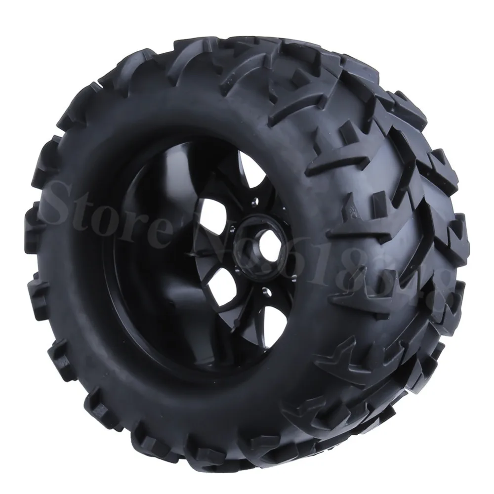 4 шт. резиновые шины 150 мм RC 1/8 Monster Truck Bigfoot и колесные диски 17 Шестигранная втулка