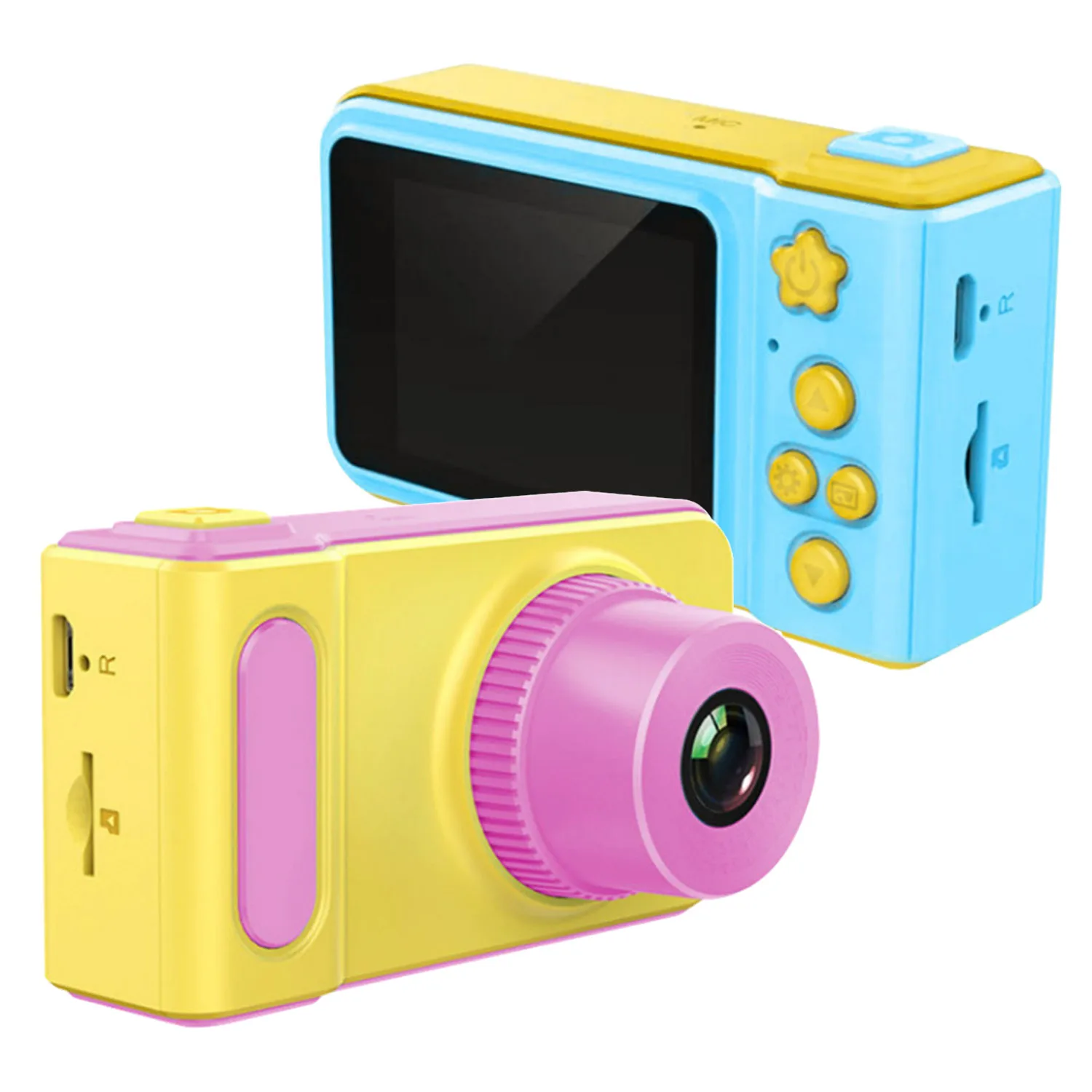 1080 P дети милый мультфильм мини цифровая фотокамера видеокамера Встроенная игра игрушка с шейный ремень шнур для ребенка подарок