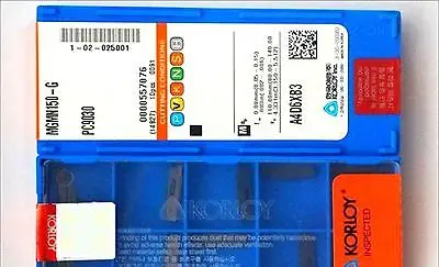 

2PCS NEW in box KOR+ MGMN150-G PC9030 Carbide Inserts 10PCS/Box