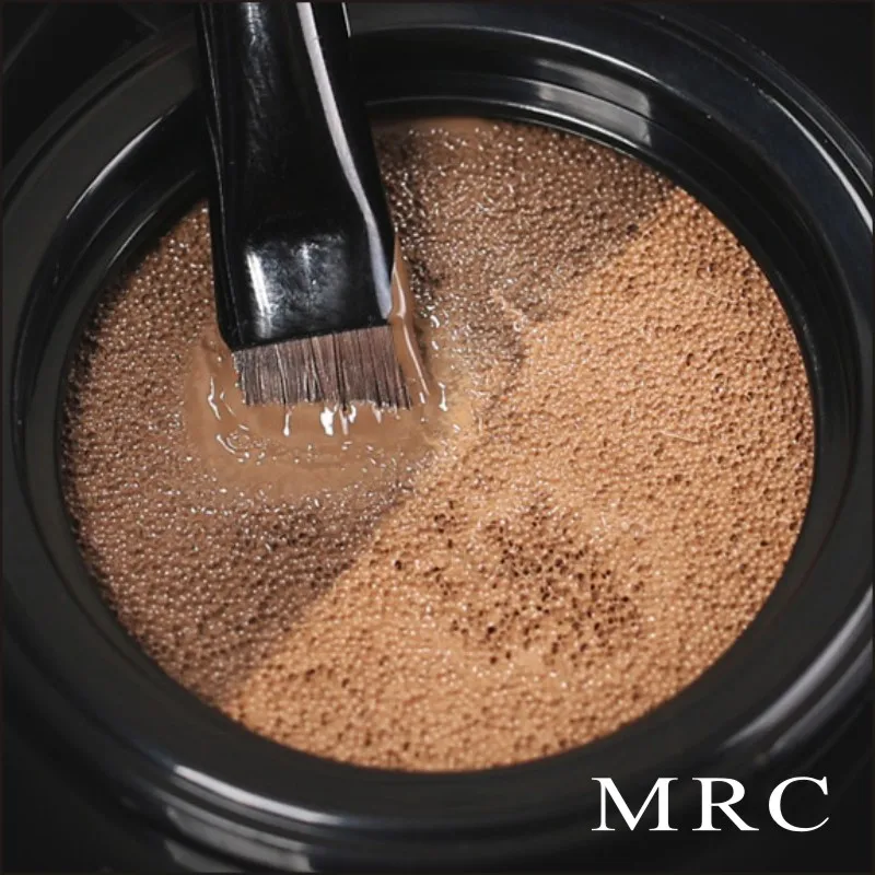 MRC Double-color Waterproof Air Cushion Tattoo Eyebrow Enhancers Cream Cosmetic Easy to Wear with Makeup Brush Tool (3)