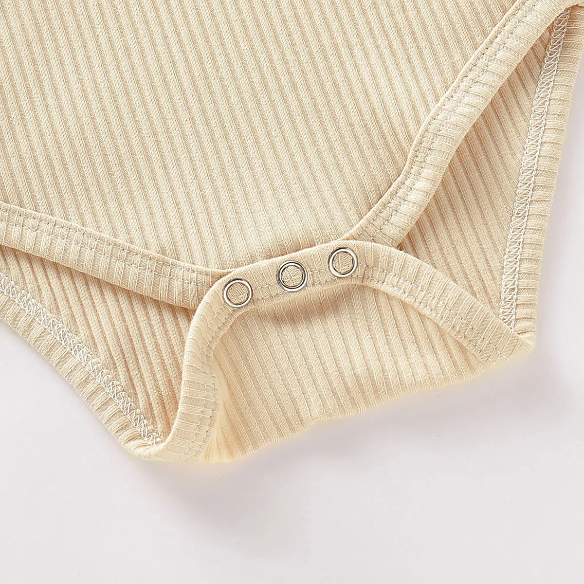 Комплект одежды для детей Детский однотонный комбинезон с длинными рукавами