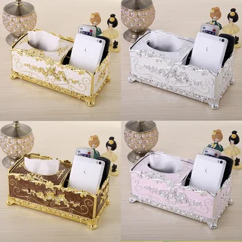 

OUSSIRRO Tissue Box European Style Home Tissue Container Towel Napkin Tissue Holder Case for Office Home Storage Box Decoration