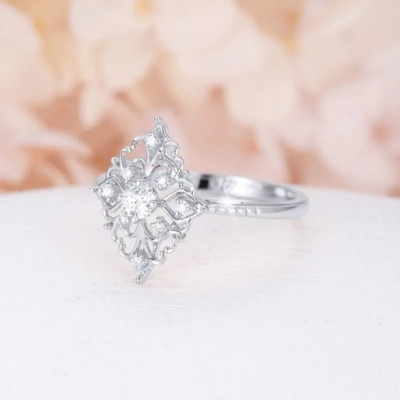 ZHOUYANG, обручальные кольца для женщин, романтические, винтажные, стиль принцессы, кубический цирконий, розовое золото, серебро, цвет, модное ювелирное изделие KCR176