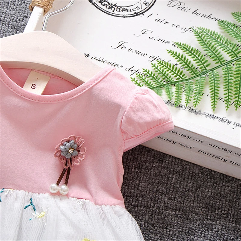 BibiCola/платье для маленьких девочек летнее кружевное пляжное платье для новорожденных без рукавов с цветочным рисунком для маленьких девочек; летняя одежда для маленьких принцесс